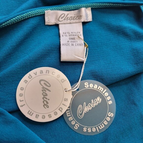 BLUE Spaghetti Strap Tank Top Spandex Fitted Camisole- One Size- NEW - Picture 3 of 7